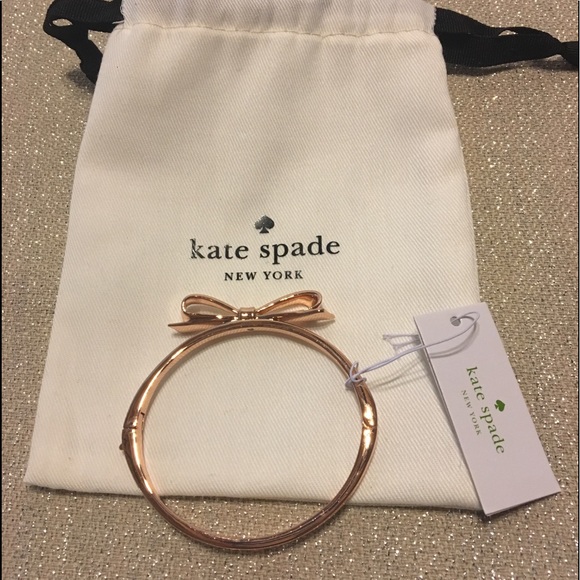 kate spade Jewelry - Kate Spade Rose Gold Bow Bracelet